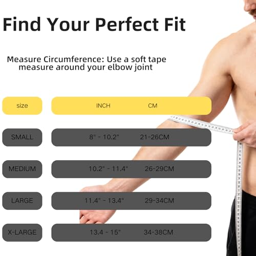 Arm compression Sleeve (1 Pair),Copper Elbow Compression Sleeve,Elbow Brace for Tennis Elbow Tendonitis,Full Arm Sleeve for Men & Women,Sports Support & Recovery - size: Large