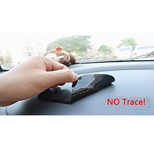 Car Dashboard Sticky Pad, 5-Pack Anti-Slip Dash Mat Upgraded Bigger and Thicker, Non-Slide Phone Mat for Radar Detector, Keys, Glasses, GPS, Coins, Vehicle Ornament - size: 6.3 x 3.5 Inch
