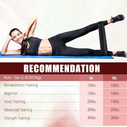 Deekin 20 Pcs Resistance Bands Resistance Loop Exercise Bands Exercise Equipment Elastic Drap Ring for Women and Men Home Fitness, Gym, Yoga - color: Black, size: 40-50 lbs