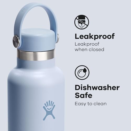 Hydro Flask Water Bottle - Insulated Stainless Steel - Non Spill, Leakproof in 21 Oz Surf Blue - color: SURF, style: 21 Oz