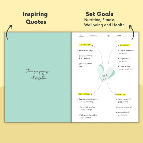 Lamare Food Journal for Women Weight Loss – Food Diary and Meal Planner