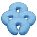 London Linens Premium Extra Thick 100% COTTON Flannel Massage Face Cradle Cover, Includes 4pcs (4, Baby Blue) - color: Baby Blue, size: 4
