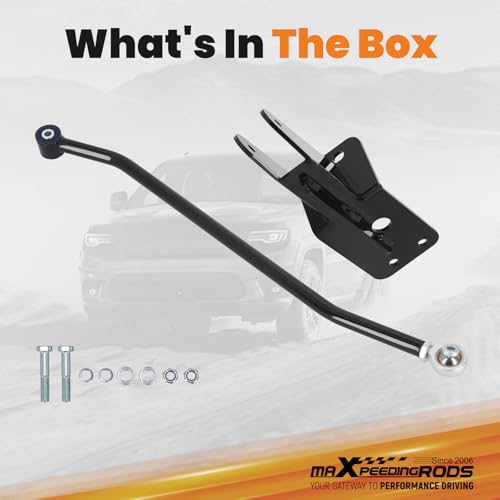 maXpeedingrods Adjustable Front Track Bar for Jeep Cherokee XJ 1984-2001 with 4-6.5" Lift, Panhard Bar Rod with Relocation Bracket - size: for 4-6.5" Lift