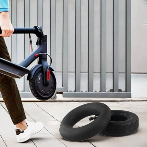 6X2 Inch Electric Scooter Tire And Inner Tube Set, 148X50mm Non-Inflatable Rubber Outer Tyre Replacement For 6X1.6 6X2 Wheel Chair, Wear-Resistant Black Tire With Easy Installation
