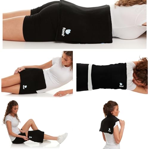 Premium Large Hot Cold Solid Gel Pack by FOMI Care | 18” x 12” | Soft, Comfortable Ice Wrap for Back, Shoulder, Knee, Thigh Pain Relief | Oversized, Flexible Cool Compress | Freezable, Microwaveable