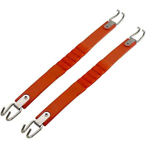 Golf Cart Battery Lifter - 2 PCS, Carry Strap for Trojan, Club Car, EZGO, Yamaha - Black or Orange - color: Orange
