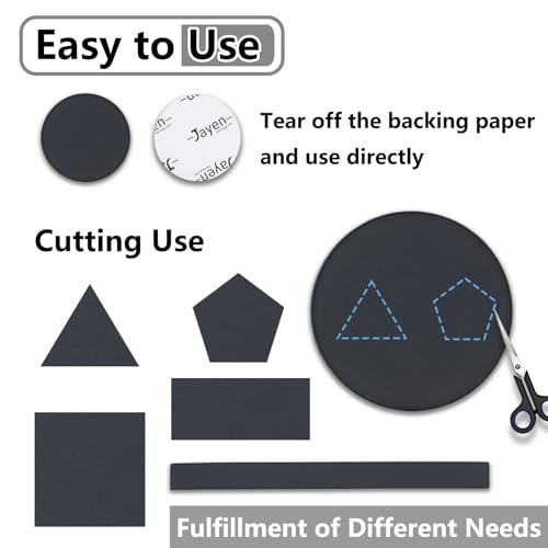 Jayen 160 Pcs Non Slip Self-Adhesive Silicone Cuttable Furniture Pads, Anti-Sliding Anti-Scratch Rubber Floor Protectors for Any Furniture and Appliances - Black (Matte) - size: Black