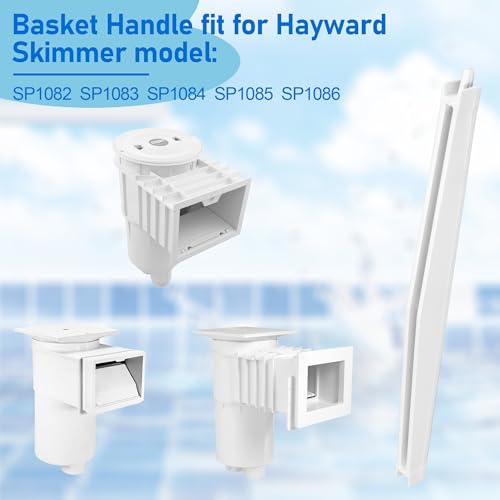 Pool Skimmer Basket Handle Replacement for Hayward Automatic Skimmers, SPX1082N2 Pool Handle Compatible with Hayward SP1082 SP1083 SP1084 SP1085 SP1086 Skimmer Basket - Inground Pool Skimmer Parts