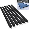 6 Pcs 8 Ft Pool Safety Covers Winter Weights Tube, 600D Oxford Pool Cover Weights Sand Bag with Drawstring, Inground Pools Side Weights Tubes for Winter Covers Protection Supplies