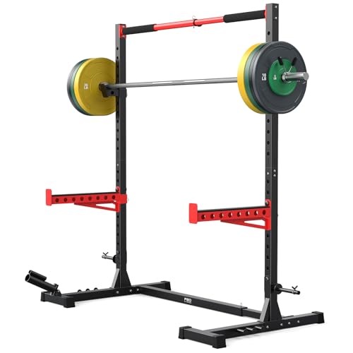 FLYBIRD SR1 Squat Rack with Pull-Up Bar, Adjustable Multi-Functional Power Rack, Inner Width Squat Rack Stand Suitable for 6FT,7FT Barbell for Home Gym Equipment - color: 180LBS Package