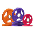 SPART Color Coded Weight Plate 2-Inch Rubber Coated Olympic Grip Plate for Barbell, Solid Cast Iron Weight Plates for Strength Training, Weightlifting, Crossfit, Home Gym, 2.5LB/5LB/10LB/25LB/35LB/45LB, Pair - color: 45LB SET