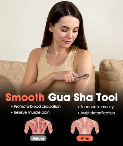 Gua Sha Trigger Point Massage Tool, Deep Tissue Massage Tools, Muscle Knots Remover, Scraper Therapy Tools for Full Body Pain Relief & Tension Release, Pocket Design Gifts for Women Men