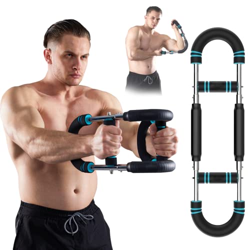 HOTWAVE Twister Arm Trainer,Chest Workout Equipment,Portable Home Equipment | Adjustable Chest Trainer for Upper Body. Forearm, Triceps & Chest Workout. Self-Use or Gift. For Men & Women. - color: Blue
