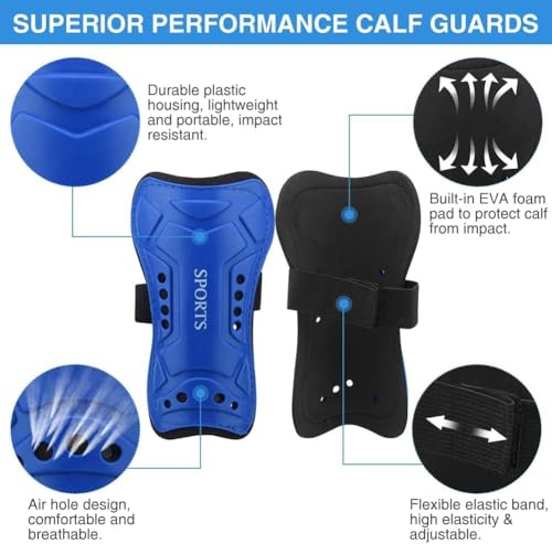 3 Pairs Soccer Shin Guards for Kids Youth+ 3 Pairs Long Soccer Socks Flexible Football Shin Pads Shin Protectors for 3-15 Years Old Boys Girls Children Teenagers for Football Games - size: S 3'3 - 3'10 TALL
