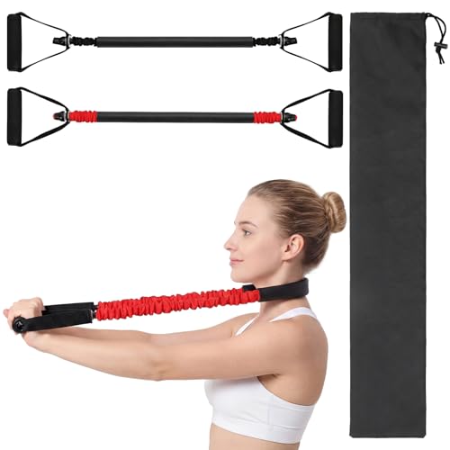 Shappy 2 Pcs Neck Stretcher Exerciser Cervical Traction Device 20-25lb, 30-35lb Neck Chiropractor Pull Device Portable Traction Exerciser for Home Office Workout Use, Durable and Comfortable