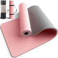 Pureegg Non Slip Yoga Mat, TPE, 72" x 24" x 0.24", Pilates | Workouts, Exercise, Core Training, Dual-Sided Texture, Stays Flat, Portable, With Strap & Carry Bag