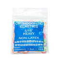JMU Orthodontic Elastics 5/16 Heavy, 100 Pack Dental Rubber Bands | Orthodontic Rubber Bands for Braces, Intraoral Elastic Bands, Latex Free, 6.5 oz, Neon, Made in USA - size: 5/16 Heavy