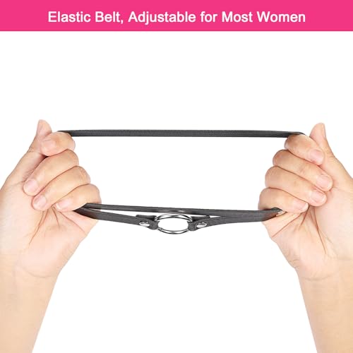 Adjustable O-ring Leg Garter, Elastic Thigh Garters Belt for Women, 1 Pair - color: Rose Red