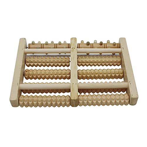 Large Dual Foot Massager Roller. Relaxation, Foot Pain, Plantar Fasciitis & Stress Relief. Includes Full Laminated Chart & Instructions. Latest Upgrade Model. - size: 10.67x7.44x1.73 Inch