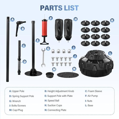 Cobras Reflex Bag with Stand 55.5-71.2" Height Adjustable Speed Punching Ball Quick Setup & Stable Suction Base for Boxing Training Stress Relief