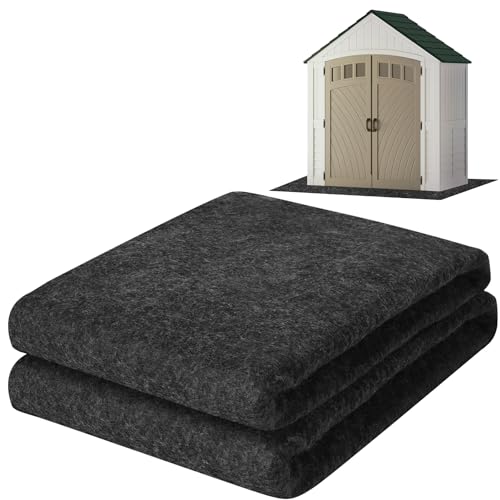 ToLanbbt Outdoor Storage Shed Floor Mat, 7 x 4 FT Waterproof Carport Mat, Washable Furniture Pad with Non Slip Backing for Dust, Oil, Protection, Storage Shed Not Included - size: 7 x 4 Ft