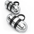 Synergee Cardio Hand Weights. Steel Hand Weights Dumbbell Set with Anti-Slip Silicone Finger Loop for Workout, Fitness, Training for Men and Women. Sold In Pairs. Available in 1lb, 1.5lb and 2lb Sets - color: 3LB Chrome