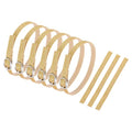 uxcell Replacement Ankle Strap for Heels Detachable Shoe Straps PU Leather Shoe Band - color: Frosted Gold