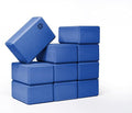 Bulk 4 in Foam Yoga Blocks, 10 Pack - color: Blue