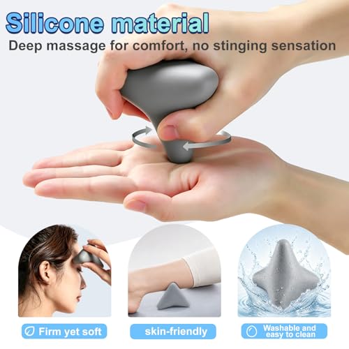 Manual Trigger Point Massager Ball – Deep Tissue Massage Tool for Myofascial Release, Muscle Knots, Plantar Fasciitis, Psoas, Hip Flexor & Iliacus Relief - color: Gray, size: 1-Pack | 2.8-inch