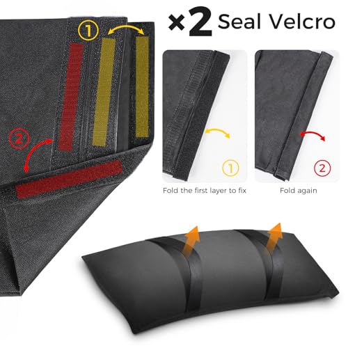 200 LBS Umbrella Base Weights Sandbags, 4 Packs Sand Bags for Weight, Weatherproof Fillable Heavy Duty Weight Sandbag for Outdoor Furniture Backyard Umbrella Garden Trampoline Poolside Accessories - color: Black