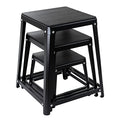 Metal Plyometric Jumping Box, Steel Fitness Exercise Jump Platforms Box for Conditioning Strength and Agility Training, 12 Inch Anti-Slip Workout Step Up Box for Home Gym - size: 12in18in24in