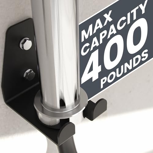 Synergee Wall Mounted Barbell Holder – Heavy Duty Gym Accessory Rack - color: a) 1 Bracket