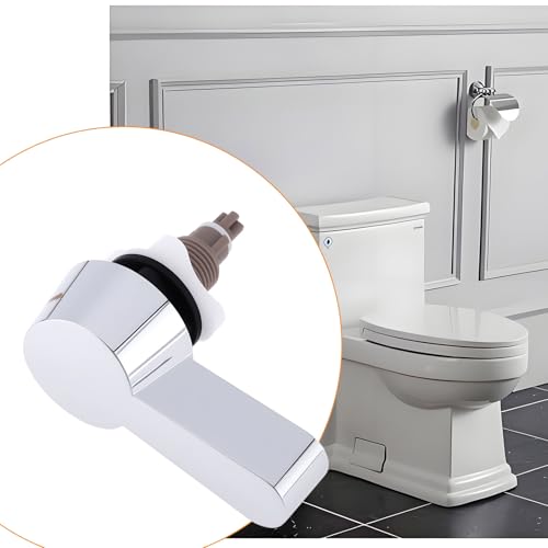 Toilet Cistern Dual Flush Lever Plastic Handle Chrome 7.8 * 6.8cm for Handle-Operated Cistern Flush System