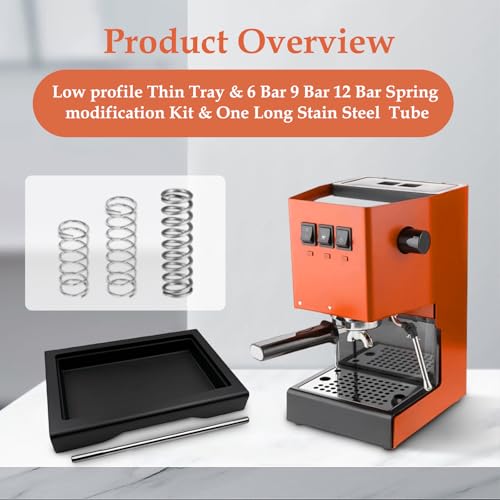 Thin Drip Tray & 6 Bar 9 Bar 12 Bar OPV Spring Fit For Gaggia Classic Pro Traditional Espresso Coffee Machine Parts, Coffee Drip Low water tray, (5pcs) - size: 5pcs