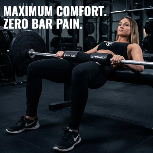 Advanced Squat Pad - Barbell Pad for Hip Thrusts, Squats & Lunges - Neck & Shoulder Squat Bar Pad Cushion Support Foam for Extra Comfort - color: Black