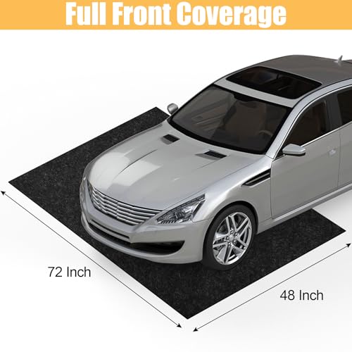 Papillon Oil Spill Mat & Garage Floor Mat | 48" x 72" Oil Change Mat for Under Car - Highly Leak-Proof, Non-Slip, Durable, Washable, Waterproof - size: 4' x 6' (Rectangular)