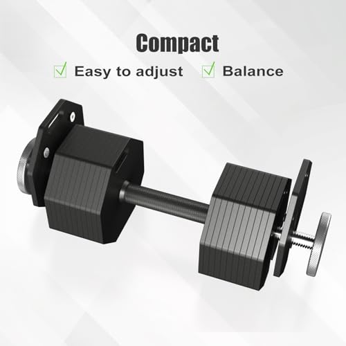 Adjustable Dumbbell Weight Plates, Each 5lb Durable Versatile - size: 40 LBS