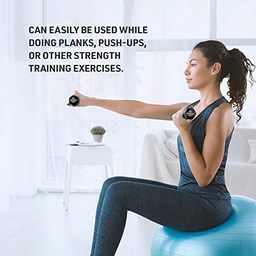 Body Sport Neoprene Dumbbell Pair - Strength Training Equipment for Exercises - Home Gym Accessories - Weight Training - style: 4 Pounds
