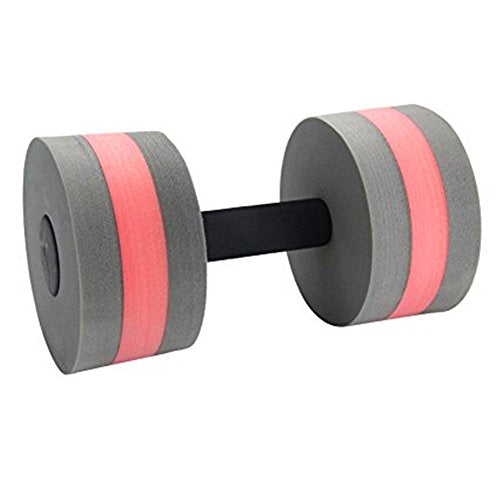 BigBoss Sports Aquatic Exercise Dumbbells Aqua Fitness Barbells Exercise Hand Bars-Set of 2 - color: gray