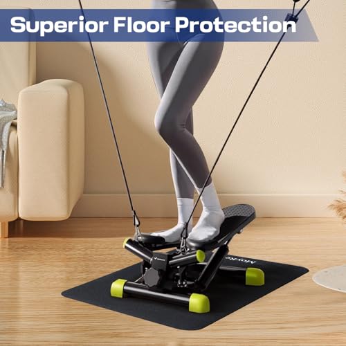 MoyRetty Non-Slip Workout Mat for Under Desk Elliptical(23.62x15.75 inches), Ellipse Leg Exerciser Machine Mat, Suitable for Electric Seated Foot Pedal Exerciser, Stability and Floor Protection