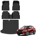 AUXKO All Weather Floor Mats Cargo Mat Fits for Nissan Kicks 2018-2024 TPE Liners All Season Accessories Guard Odorless Anti-Slip Floor Liners Trunk Tray - size: 3) kicks|2018-2024|floor+cargo mats