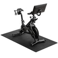 Bike Mat | 6mm, 30" x 72" Exercise Bike Mat/Treadmill Mat for Hardwood Floors or Carpet, Non-Slip Sweat-Proof Exercise Equipment Mat for Bike Trainer/Stationary Spin Bike/Indoor Cycling - size: 1/4" thick, 30" x 72"