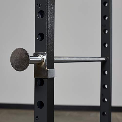 REP Fitness PR-1100 Power Rack - 700 lbs Rated Lifting Cage for Weight Training - color: Black, style: Power Rack + Dip Attachment