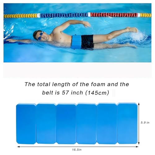 MANO Pool Weights for Water Exercise Sports Aquatic Water Dumbbells with Ankle Weights and Swimming Belt for Aqua Fitness Barbells Foam Hand Bars - Set of 2 - for Water Aerobics - style: dumbbell&belt