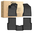 Cartist Floor Mats Fit for Jeep Compass 2017-2024 2025, All Weather Floor Mats for Compass Accessories, Front & 2nd Row TPE Waterproof - size: 2)Jeep Compass【2017-2025】