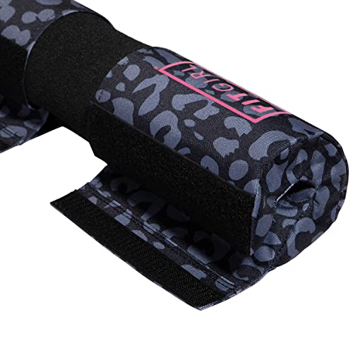 FITGIRL - Squat Pad and Hip Thrust Pad for Leg Day, Barbell Pad Stays in Place Secure, Thick Cushion for Comfortable Squats Lunges Glute Bridges, Olympic Bar and Smith Machine - color: Animal (Deluxe)