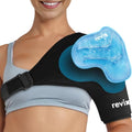 REVIX Shoulder Ice Pack Wrap for Rotator Cuff and Arm, With Removable Gel Pack, Standard, Reusable Gel Cold Wrap, Soothe Discomfort & Fatigue, 30-Minute Long-Lasting Cold, Flexible Fit for Men & Women - size: Standard, style: With Removable Gel Pack