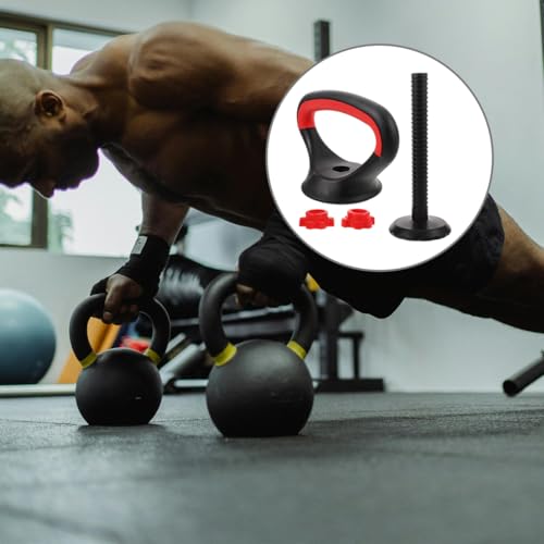 LIOOBO Kettlebell Handle for Dumbbells: Adjustable Kettlebell Grip Attachment for Strength Training, Portable Dumbbell Converter Adapter for Home Gym Workout Fit Adjustable Weights