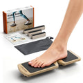 Ankle Balance Board Wooden Single Leg | Plantar Fasciitis & Achilles, Foot Strengthener & Stability Trainer, Office Desk, Rehab & Runners, 16-Exercise Guide & Bag