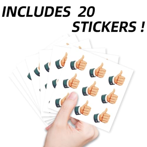 OLYCRAFT 180Pcs Thumbs Up Reward Stickers for Crafts 20 Sheets Incentive Stickers Sheet Thumbs Up Sticker Label Thumbs UP Decorative Stickers Self-Adhesive Stickers for Scrapbooking Journal Workout - style: Thumbs